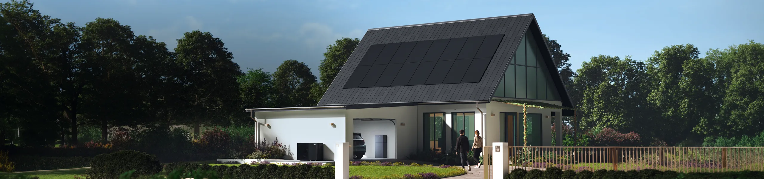 Maison contemporaine équipée d'une installation solaire SunPower
